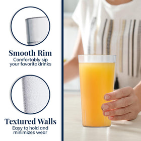 US Acrylic shatter-resistant cups ideal for gatherings
