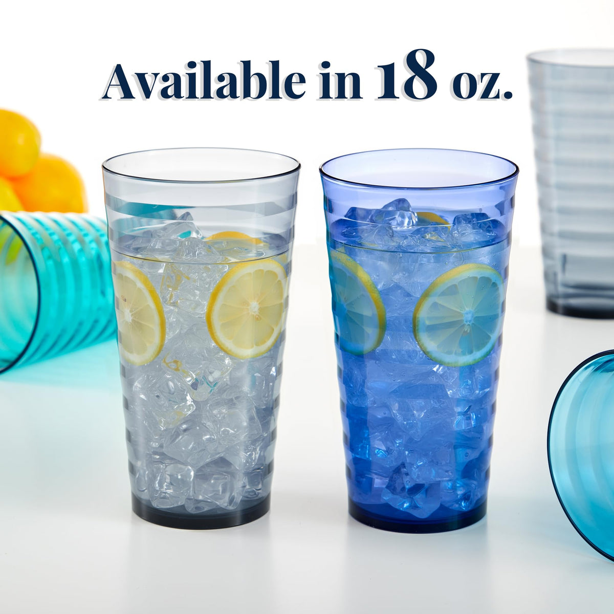 US Acrylic Splash aqua tumbler offers lightweight sipping with a sea-inspired vibe