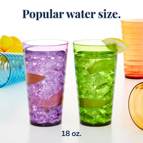 US Acrylic Splash jewel-tone colors arranged to brighten any table setting