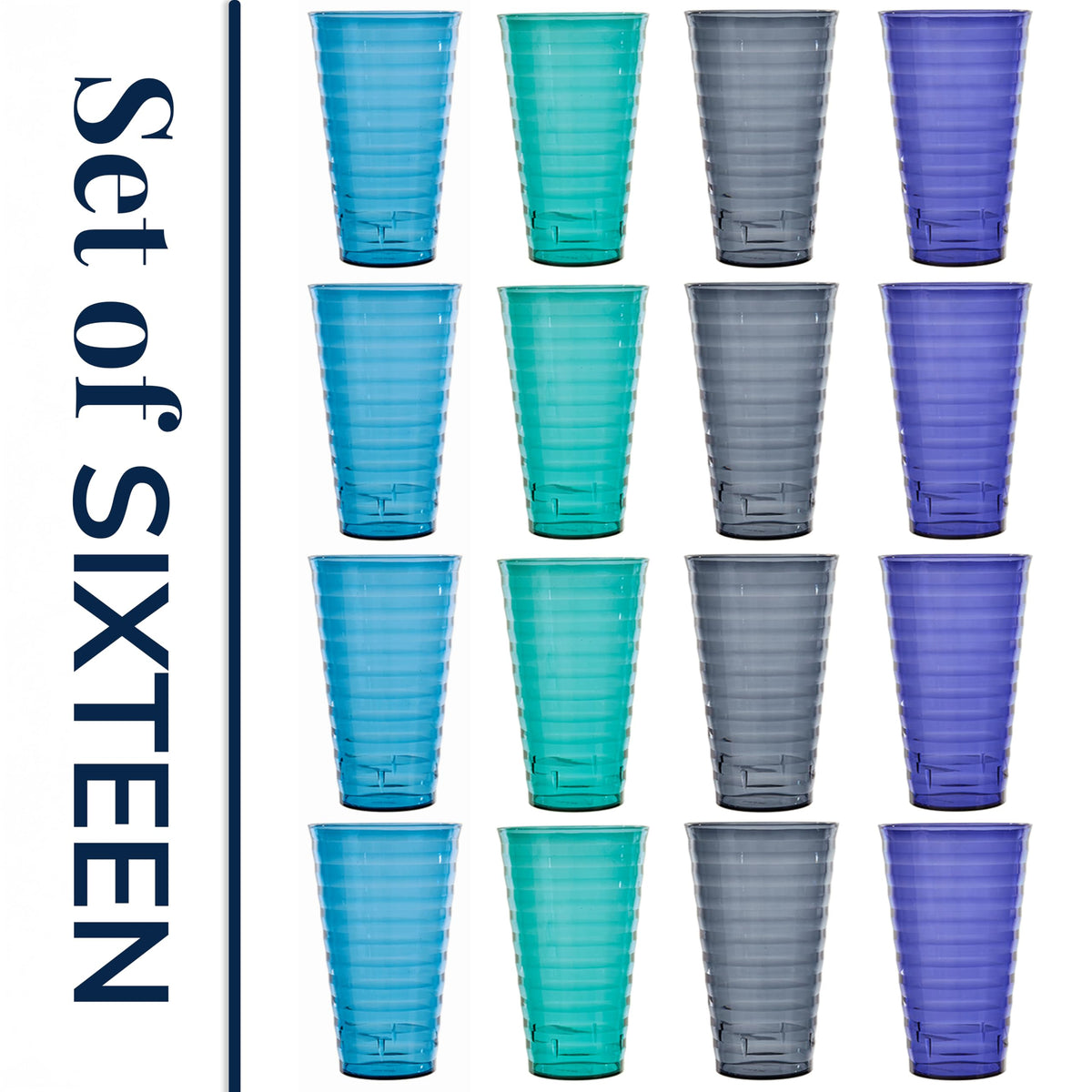 US Acrylic Splash set with coastal colors for versatile entertaining