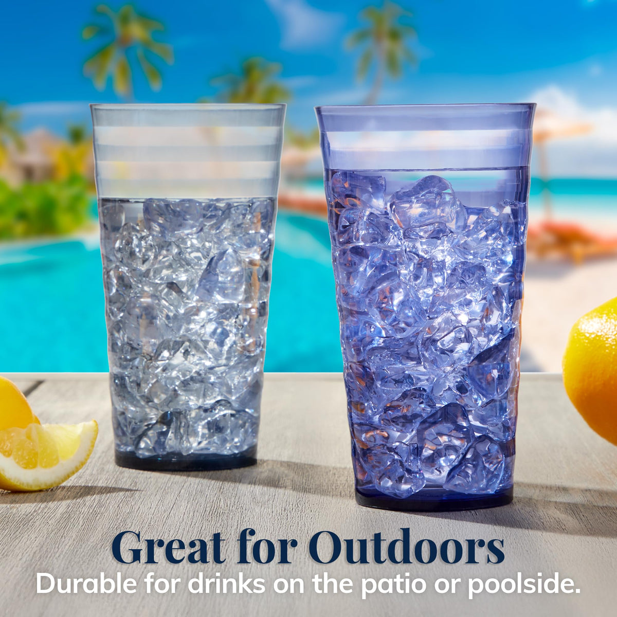 US Acrylic Splash shatter-resistant 18oz tumbler ideal for outdoor events
