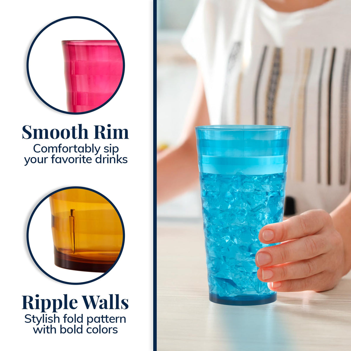 US Acrylic Splash shatter-resistant design ideal for outdoor parties
