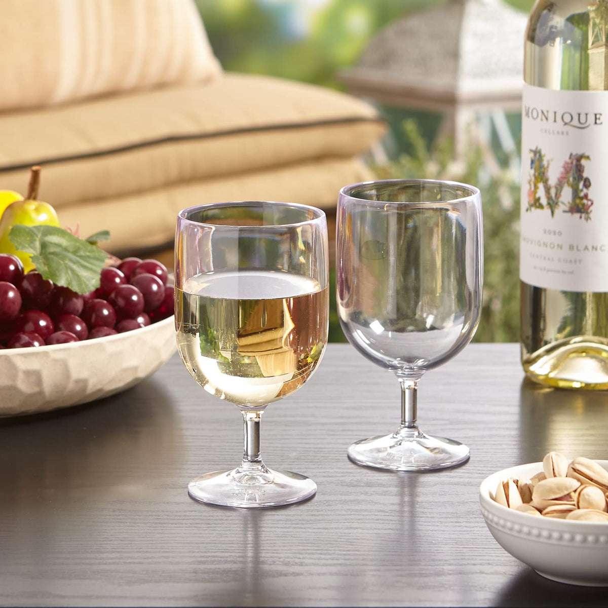 US Acrylic eight-piece stackable wine stem set, easy storage