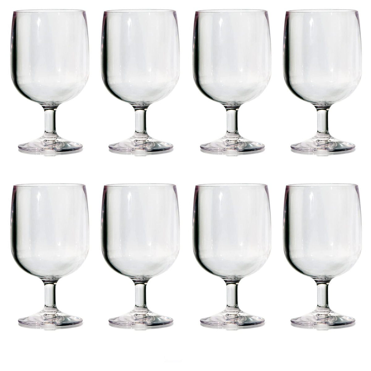 US Acrylic stackable wine glasses for durable outdoor events