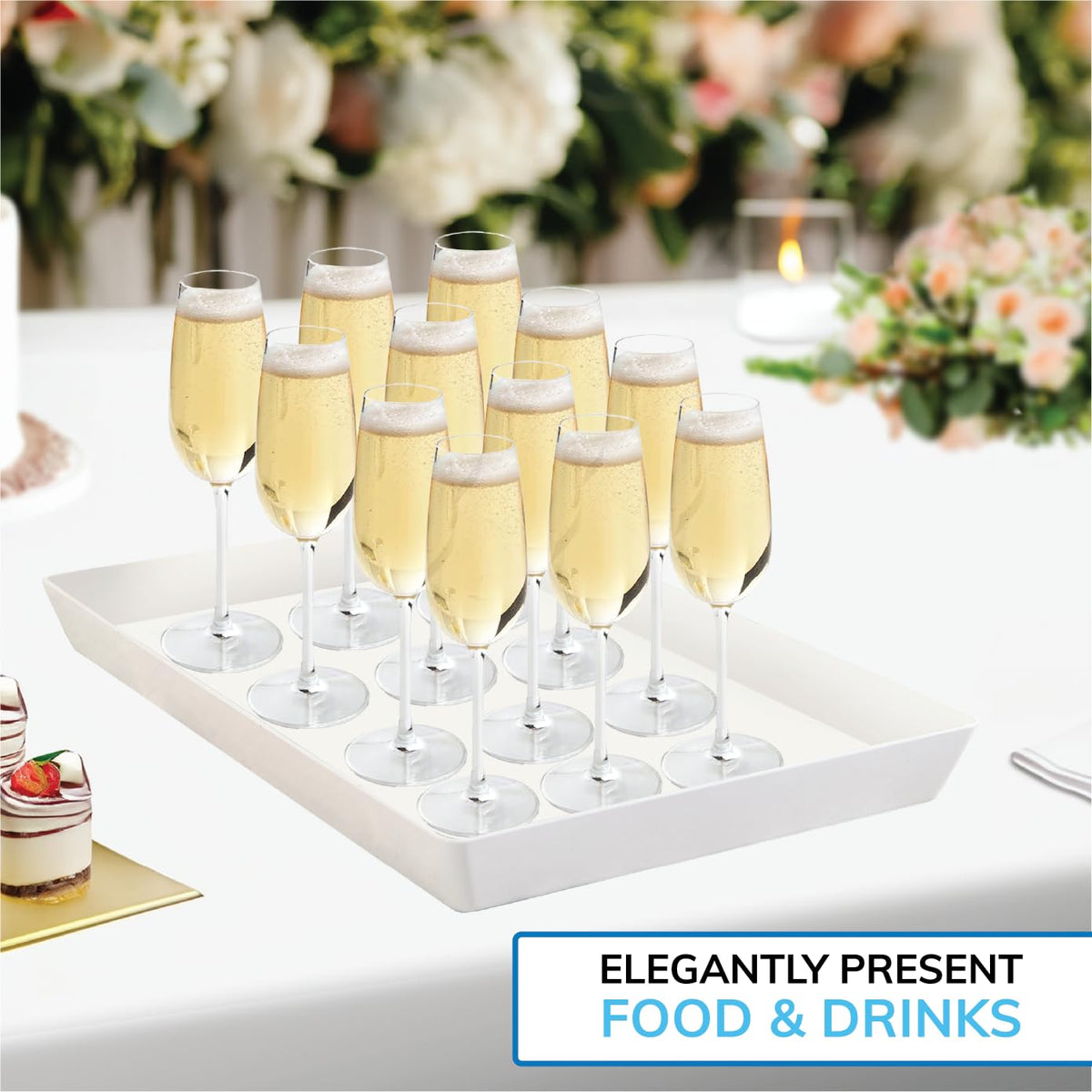 US Acrylic tray is top-rack dishwasher safe for easy cleanup