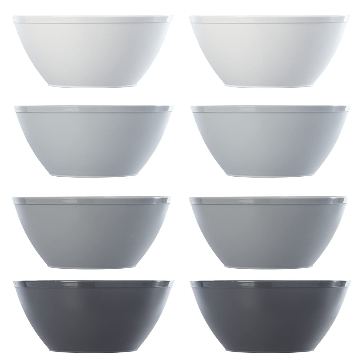 US Acrylic wedding registry bowls in grey add practical elegance.