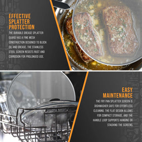 U.S. Kitchen Supply durable stainless steel grease screen resists rust.