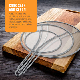US Kitchen Supply splatter screen multiuse kitchen tool for draining and steaming