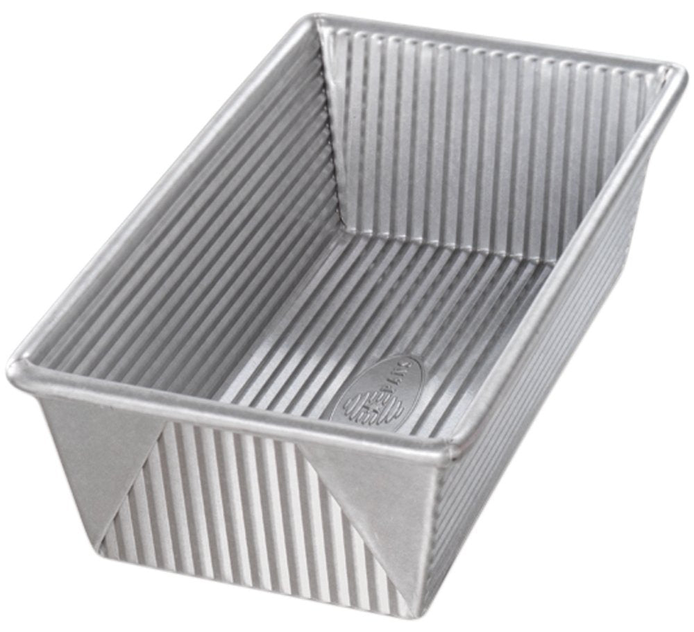 USA Pan 1145LF loaf pan top view highlights even heat distribution