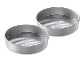 USA Pan 9-inch round cake pan with Americoat Plus for easy release
