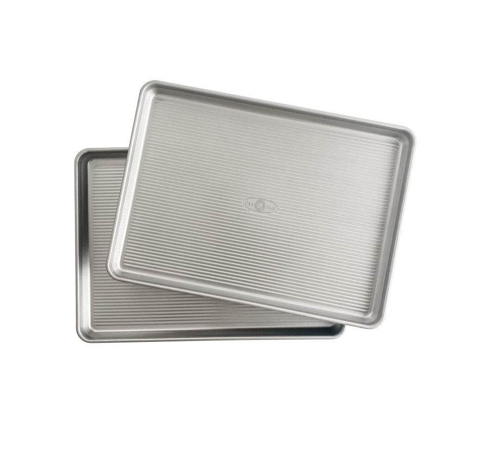 USA Pan half sheet pan set of 2 ready for batch baking and easy release