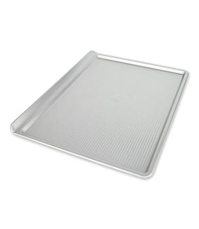USA Pan Large cookie sheet top view with Americoat coating for easy release