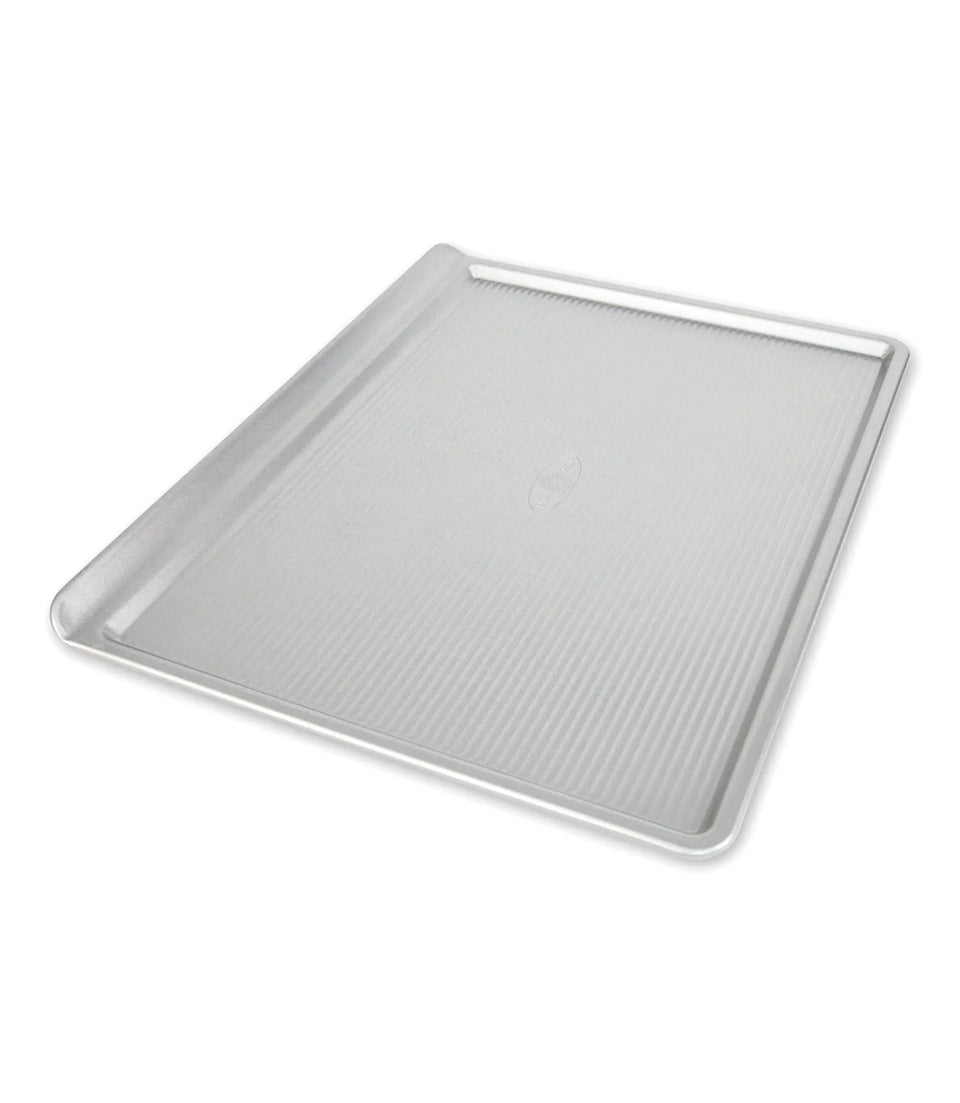USA Pan Large cookie sheet top view with Americoat coating for easy release