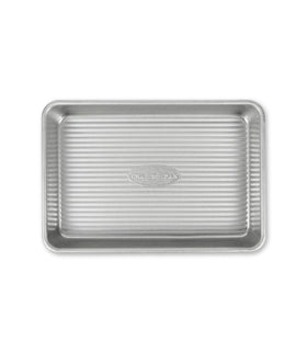 USA Pan mini sheet pan with corrugated surface for even browning and easy release.