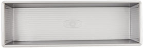 Side view showing durable aluminized steel for even heat and long-lasting use