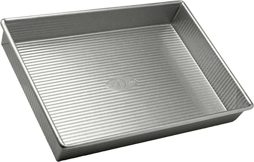 USA Pan rectangular bakeware 9x13 with nonstick coating for easy release.