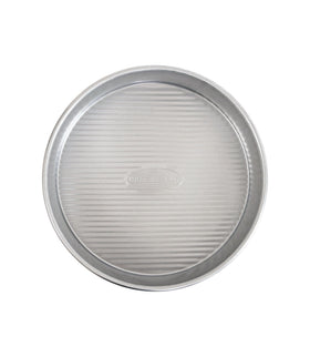 USA Pan 8-inch round cake pan from top view for even bake results