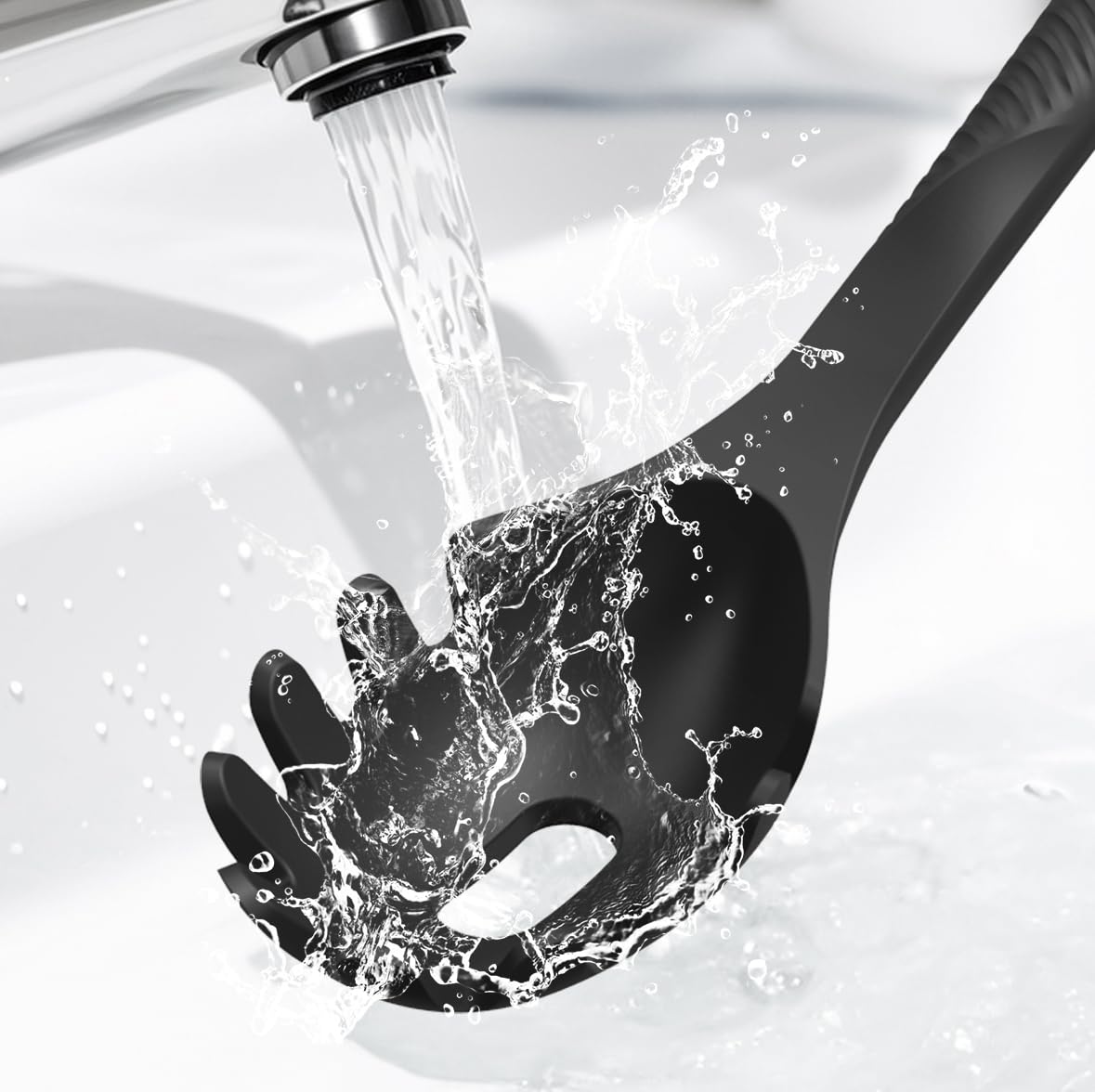 USECANO silicone whisk blends batter for smooth, lump-free results