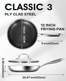 USELUCK 12-inch skillet is oven-safe for flexible meal prep