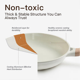 USELUCK 63-inch fry pan highlighted for quick heating and easy release