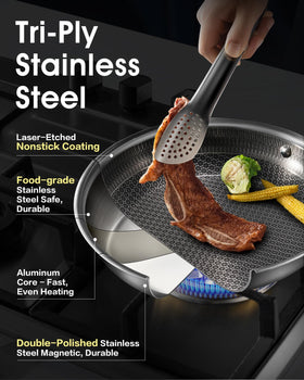 USELUCK compact 8-inch skillet ideal for small kitchens
