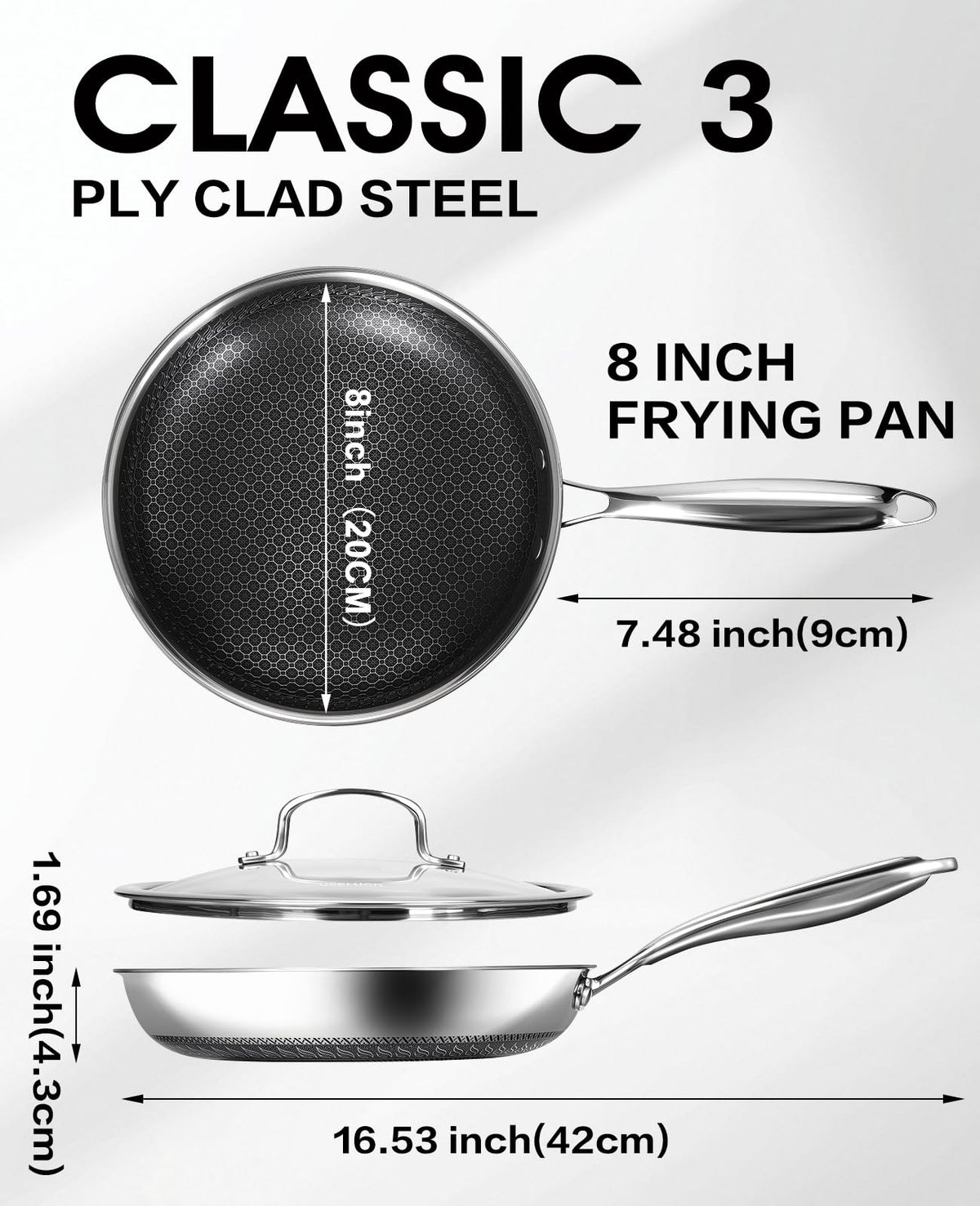 USELUCK pan is oven-safe for flexible cooking options