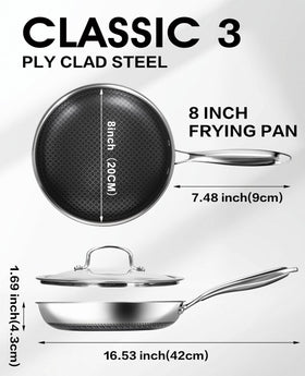 USELUCK pan is oven-safe for flexible cooking options
