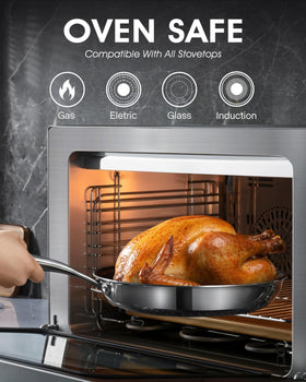 USELUCK stay-cool handle designed for a secure grip during cooking tasks.