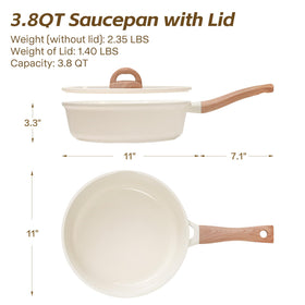 USELUCK versatile pan suitable for pasta, sauces, and sautéed dishes