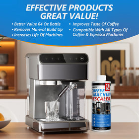 USKICH descaler in kitchen setup implies easy, mess-free routine for busy mornings.