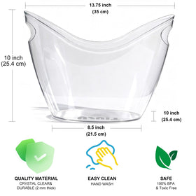 USUIT ice bucket showing condensation-resistant exterior for clean surfaces