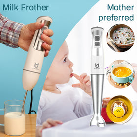 UTALENT 8-speed turbo provides precise control for soups, shakes, and baby foods.