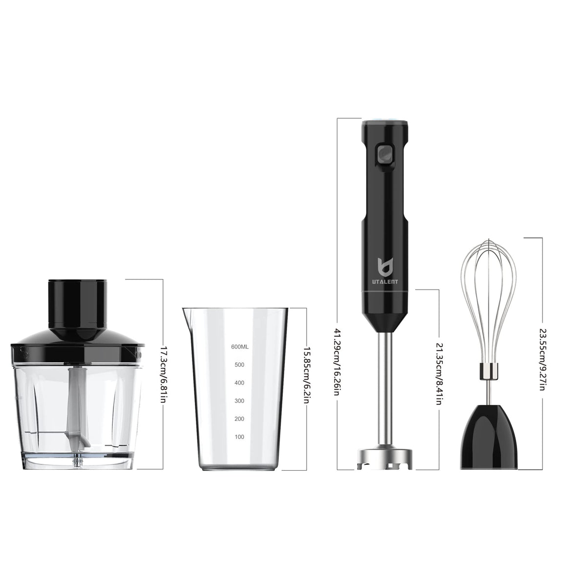 UTALENT 500ml chopper attachment for small batches