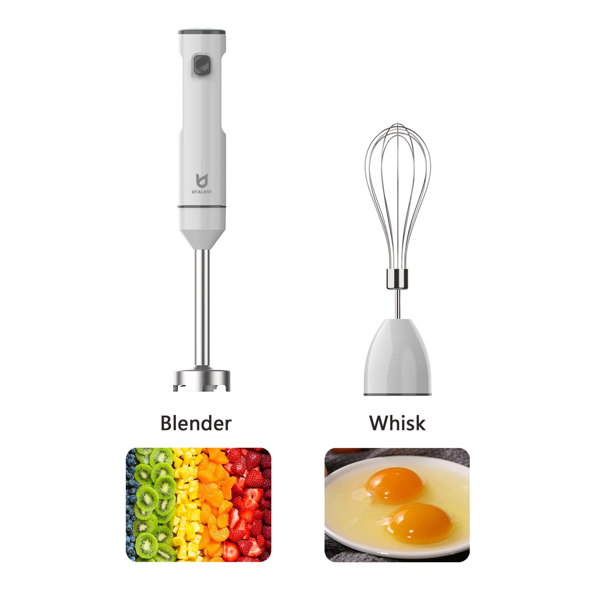 UTALENT 8-inch detachable arm ready for blending smoothies and soups