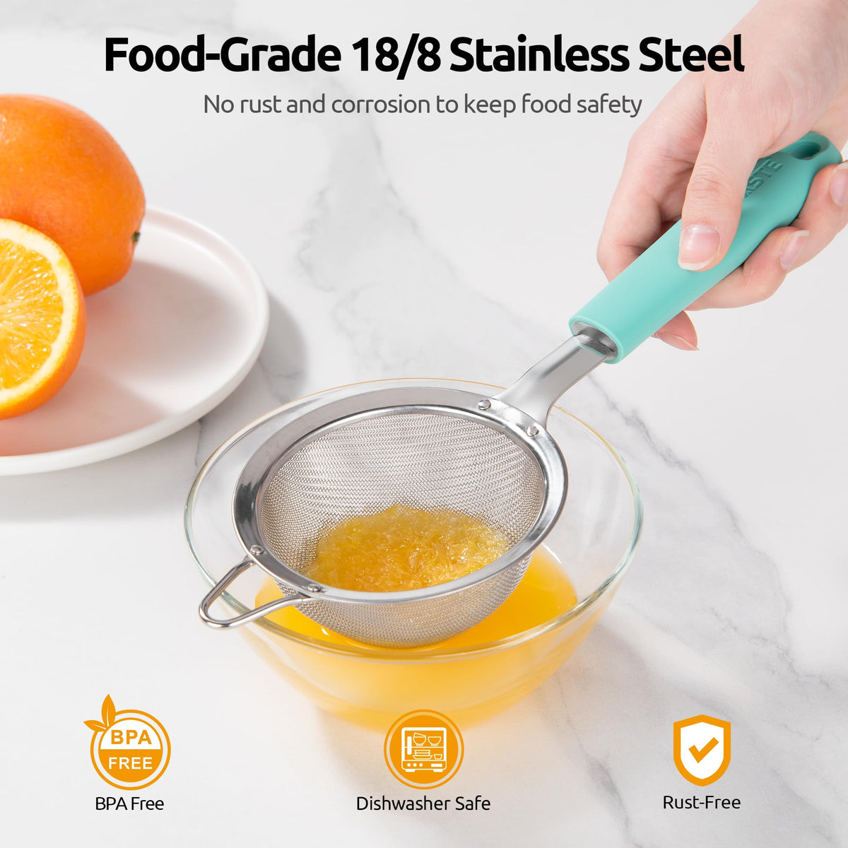 U-Taste 18/8 stainless steel build resists rust and corrosion