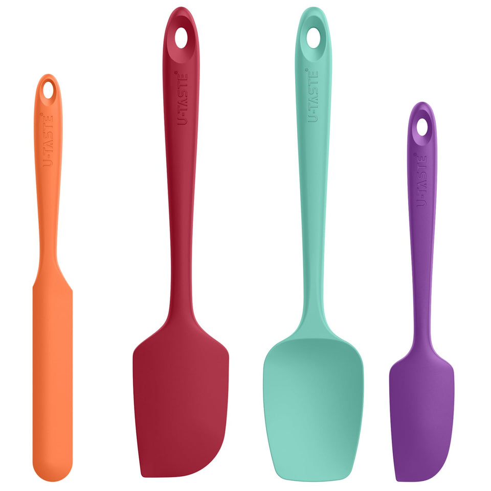 U-Taste 600F heat-resistant silicone spatula set for high-temperature cooking