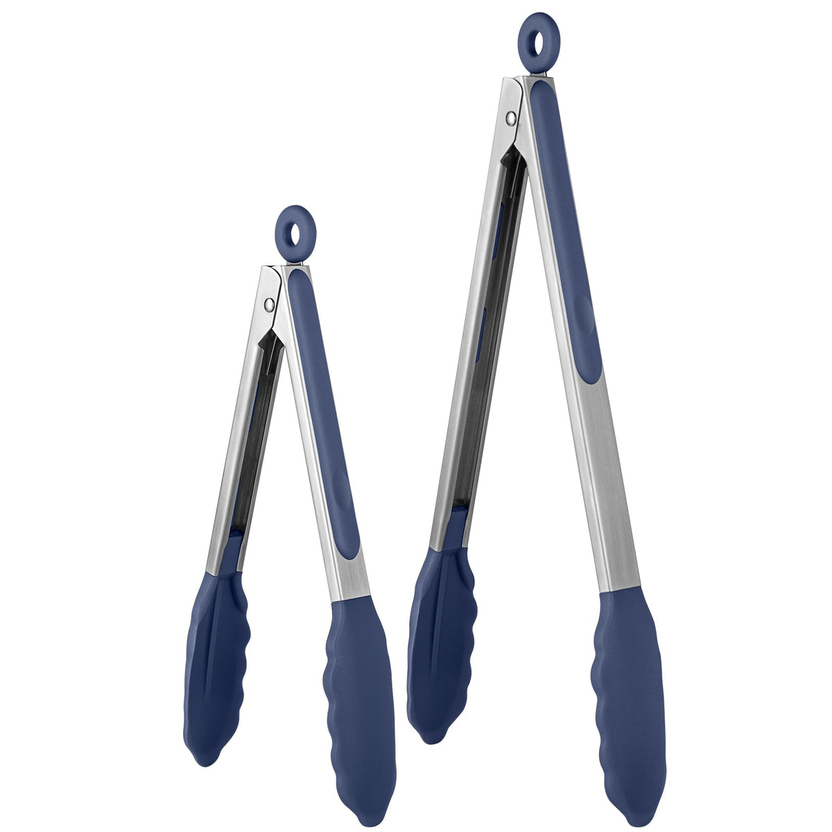 U-Taste 9in heat-tongs with silicone tips ideal for high-heat flipping