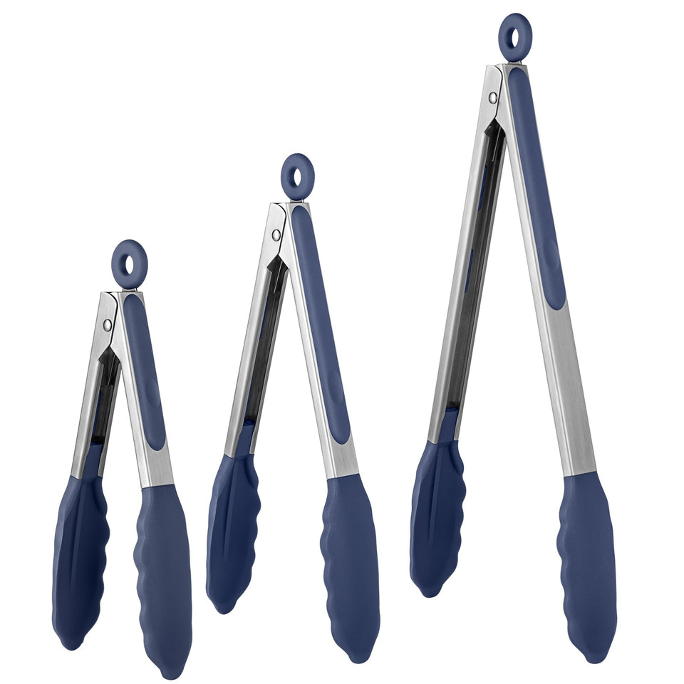 U-Taste 7-inch tongs with precise flipping and heat resistance.