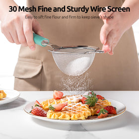 U-Taste deep mesh reduces spills and increases capacity