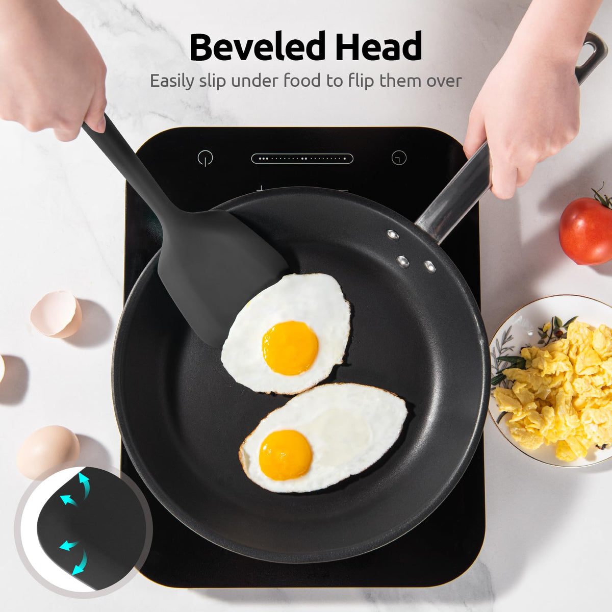 U-Taste dishwasher-safe silicone turner is easy to clean after meals
