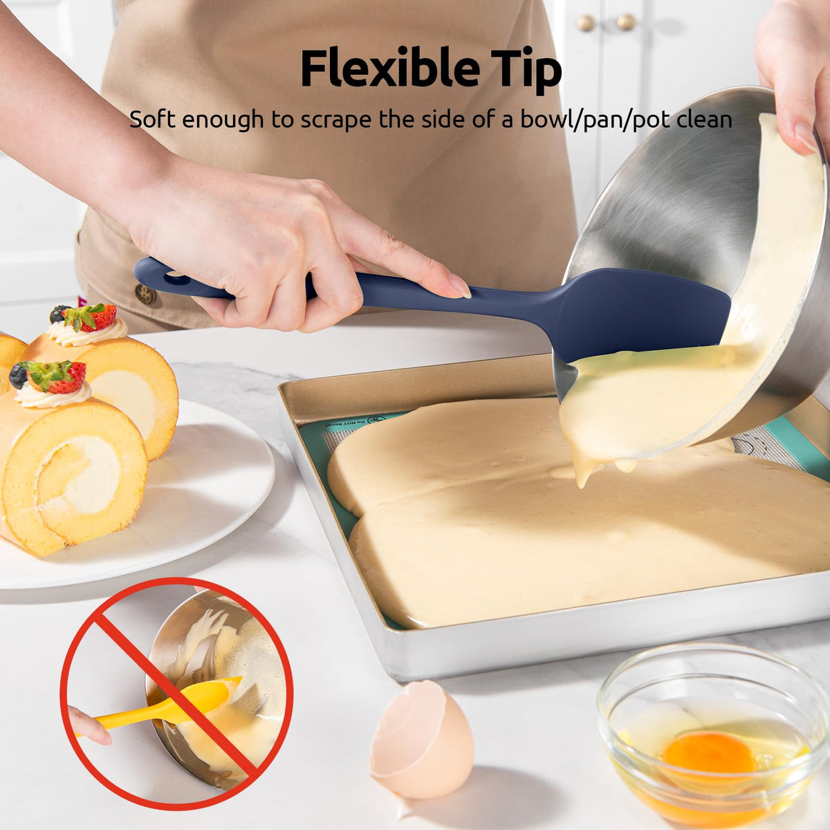 U‑Taste dishwasher-safe spatula kit for easy cleanup after cooking