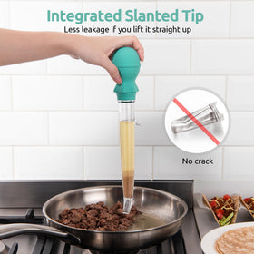 U-Taste curved tube design prevents drips and leaks