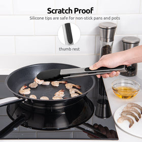 U-Taste grilling tongs ideal for BBQ, salads, and oven use.