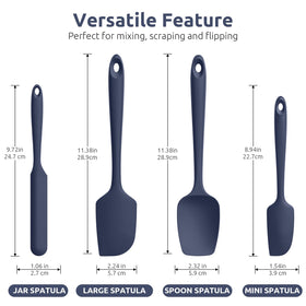 U‑Taste flexible-edge spatula reaching bowl corners for thorough scraping