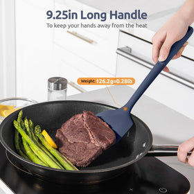 U-Taste balanced flexible-stiff head provides control for many foods.