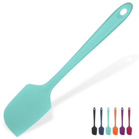 U-Taste heat-resistant silicone spatula in Aqua Sky for high-heat cooking.