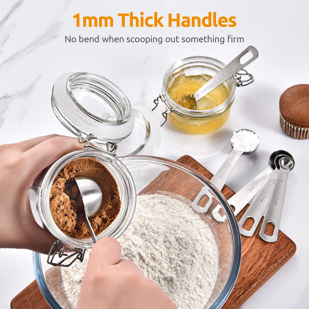 U-Taste one-half-tsp option enables quick seasonings in small batches