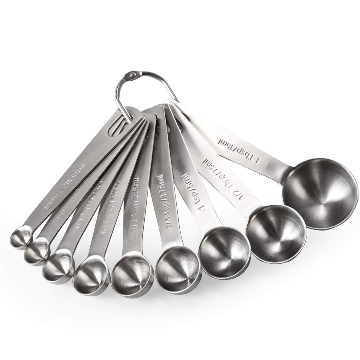 U-Taste 9-piece set shows one sixteenth-tsp engraving for precise baking