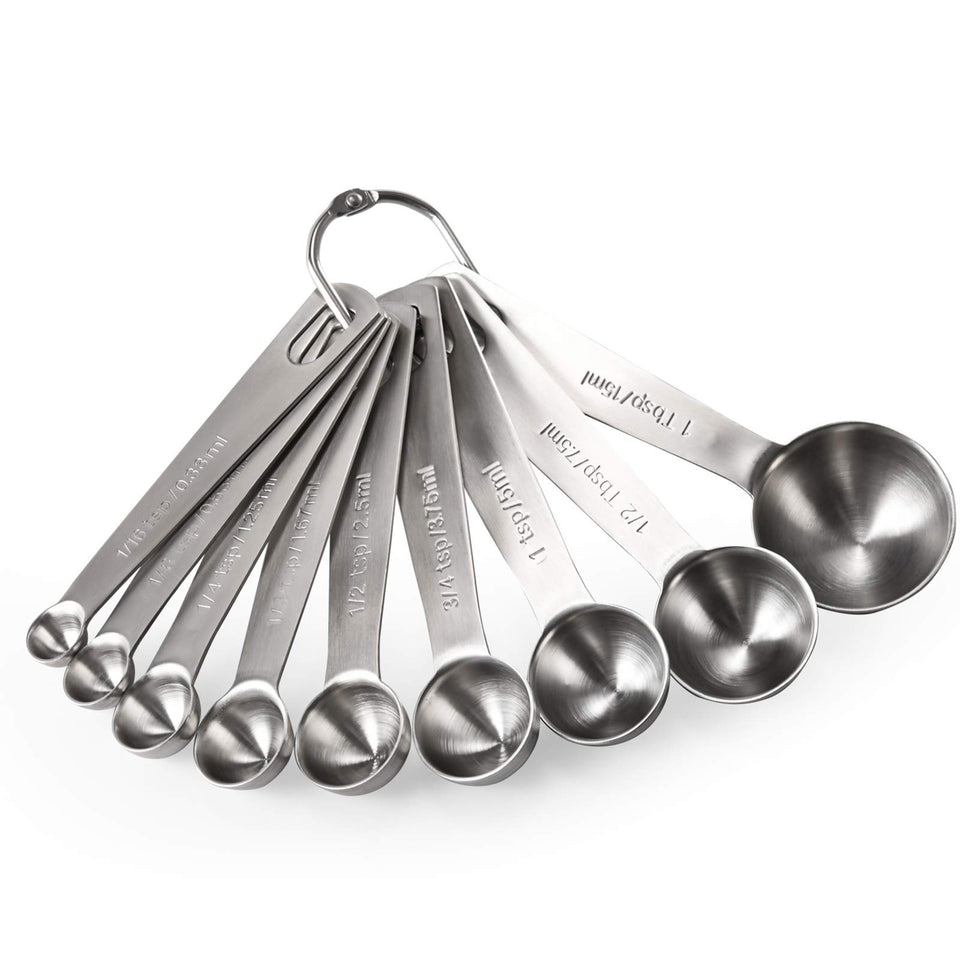U-Taste 9-piece set shows one sixteenth-tsp engraving for precise baking