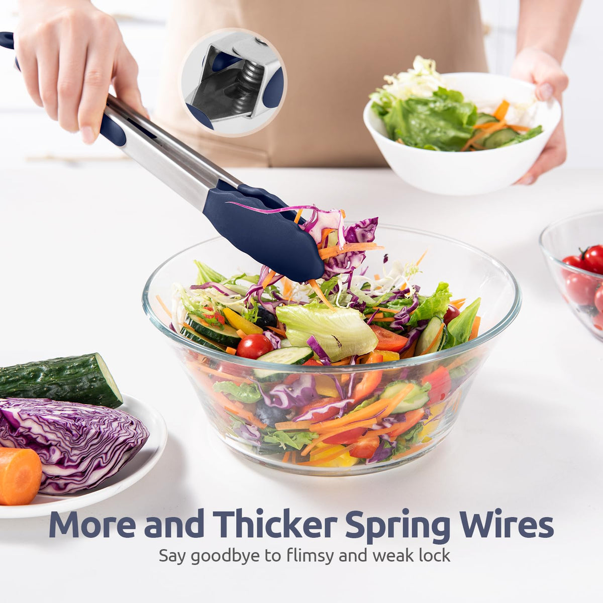 U-Taste midnight-blue finish adds style to kitchen tools.